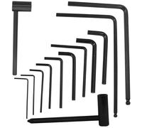 Zorveiio 13 Pack Guitar Allen Wrench Set, Including 4mm & 5mm Lengthened Ball End Truss Rod Wrench Repair, for Most Guitar & Bass Martin Neck Truss Bridge Locking Nut Screw Adjustment