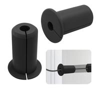 Zorveiio 2 Pcs 3/4 Inch Starlink Wall Cable Grommets, Industrial Silicone Pass Through Bushing for Ethernet Cables - Compatible with Starlink Dishy Mounting Kit & Home Furniture (Black)