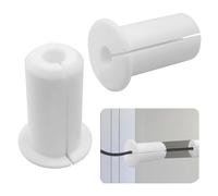Zorveiio 2 Pcs 3/4 Inch Starlink Wall Cable Grommets, Industrial Silicone Pass Through Bushing for Ethernet Cables - Compatible with Starlink Dishy Mounting Kit & Home Furniture (White)