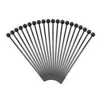 Zorveiio 20Pcs Plastic Glockenspiel Mallets 10.6 Inch Bell Mallets Xylophone Mallets Drum Percussion Sticks for Xylophone Drum Instrument Band, Black