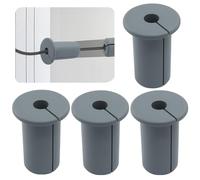 Zorveiio 4 Pcs 3/4 Inch Starlink Wall Cable Grommets, Industrial Silicone Pass Through Bushing for Ethernet Cables - Compatible with Starlink Dishy Mounting Kit & Home Furniture (Gray)