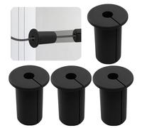 Zorveiio 4 Pcs 3/4 Inch Starlink Wall Cable Grommets, Industrial Silicone Pass Through Bushing for Ethernet Cables - Compatible with Starlink Dishy Mounting Kit & Home Furniture (Black)
