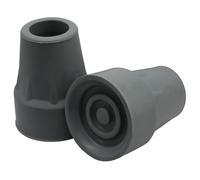 Zorveiio 7/8 Inch Rubber Crutch Tips, Replacement Cane Tips Upgrade Accessories Heavy Rubber Medical Drive Cane Tips（2 Pack, Gray)