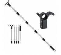 ZORVELIN Window Pole Opener, Telescopic Skylight Pole with Hook | 1.84m Stainless Steel Rust Resistant Load-Bearing Loft Hatch Pole for Velux GGL GGU Vertical Horizontal Sliding Roof Windows