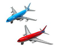 ZORVEXLYNX 2-Piece Alloy Toy Airplanes for Kids, Aeroplane Toys,Educational Aviation Play Set for Kids Aged 2-6 Years, Durable Toy Planes for Indoor and Outdoor Imaginative Play(random Color)