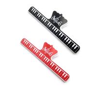 ZORVUJI Pack of 2 book clips, music clips, music holder for piano, books, reading markers, paper files, photos, food bags.