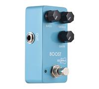 ZORY Guitar Boost Effects Pedal Professional Bass Treble Gain 2 Band EQ Control True Bypass Electric Guitar Boost Effector for Live Performance Studio Aluminum Alloy Light Blue