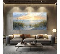 ZORYAN Painting Landscape Extra Large Canvas Prints Scenery Sunrise Wall Art for Living Room Nature Ocean Paintings for Bedroom Office Home Decor Frameless 60x120 cm