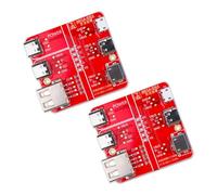 ZORZA 2Pcs Fast Detection USB Cable Tester Board LED Indicator,Accurate Data Wire Testing Board with 3-in-1 Input Port for iOS Cables Type C Micro USB,Essential Tool for Electronics