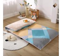 ZORZA Japanese Futon 100% Cotton Mattress Cover,Tatami Mattress Protective Cover,Cover With Zipper,Machine Washable Futon Cover,For Traditionnel Futon Floor Mattress Cover,D,100x190cm/39x75