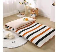 ZORZA Japanese Futon Mattress Cover, 100% Cotton, 90x190cm/35x75, White, Plush, Single