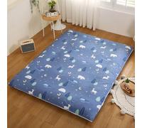 ZORZA Traditional Japanese Futon Mattress 100% Cotton, Double, 135x190cm/53x75, Plush