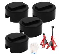 ZOSANY 4PCS Pinch Weld Jack Pad, Floor Jack Pad Adapter for BMW and Mini, BMW Jack Pad Adapter Slotted Frame Rail Pinch welds Protector for Floor Jack, Puck BMW Jack Stand Adapter with Storage Bag