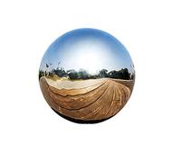 zosenda Stainless Steel Gazing Ball, Mirror Polished Hollow Ball Reflective Garden Sphere, Floating Pond Balls Seamless Gazing Globe for Home Garden Ornament Decorations (15CM X 1PCS)