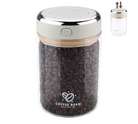 Zosenyer Airtight Coffee Jar, 1100 ml Coffee Beans, Tea and Nuts, Sugar Salt Caffe Containers for Home, Office and Cafeteria