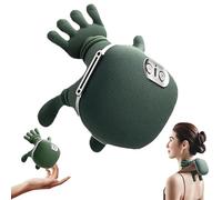 Zoserx - Bionic Heated Massager, Neck Massager, Electric Deep Tissue 4D Kneading Massage,with 3-Speed Heat Settings, with Vibration for Travel & Home Relaxation (Green)