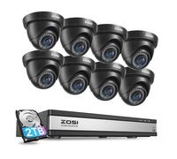 ZOSI 16CH DVR +2TB 1080P CCTV Home Surveillance Security Camera System