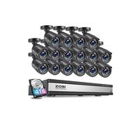 ZOSI 16Pcs CCTV Security Camera System, 2MP Home Wired CCTV Camera Outdoor