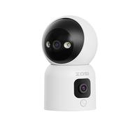 ZOSI 2-in-1 WiFi CCTV Camera Indoor 2MP+2MP 360° Dual-Lens Views Pan/Tilt Home Security Baby/Elder/Pet Monitor with 2 Way Audio Click/Gesture Call Color Night Vision Smart Detection C528D4 1 PCS - UK