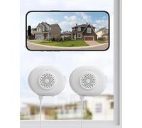 ZOSI 2 x C680 3MP 2K Window Security Camera, Full Color Night Vision, Indoor Plug-in WiFi Camera for Home Security, AI Human Vehicle Detection, 2.4/5GHz WiFi, 24/7 Recording, 2 Way Talk, Easy Install