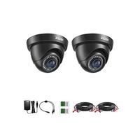 ZOSI 2Pcs 1080P HD-TVI Wired CCTV Camera Kits for Indoor Outdoor Security | 1920TVL Dome Security Cameras for 1080P/5MP/4K HD-TVI AHD CVI Home Surveillance Analog CCTV DVR Systems, IP66 Weatherproof