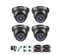 ZOSI 4 Packs 1080p HD-TVI Wired CCTV Camera Kits, Indoor Outdoor Security