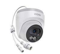 ZOSI 4MP UHD Add-on PoE Security CCTV Camera, Outdoor Indoor Home Surveillance Camera with Human Detection, 100ft IR Night Vision, 24/7 Recording, IP66 Weatherproof, Only Work with our PoE NVR System