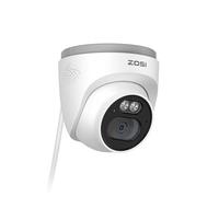 ZOSI 4MP UHD Add-on PoE Security CCTV Camera with Audio, Outdoor Indoor Home Surveillance Camera with AI Human Detection, 100ft IR Night Vision, IP66 Weatherproof, Only Work with our PoE NVR System