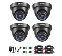 ZOSI 4PCS Security CCTV Camera 1080P Outdoor Dome 80ft IR Night Vision