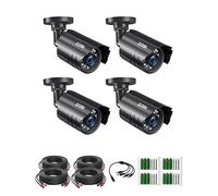 ZOSI 4PK 1920TVL 1080P Security Camera 3.6mm Lens 24 IR-LEDs 2.0MP CCTV Camera Home Security Day/Night Waterproof Camera for 720P/1080N/1080P/5MP/4K Analog DVR Systems