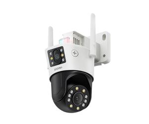 ZOSI 6MP Dual-Lens WiFi CCTV Camera Outdoor, Dual View Home Surveillance Wireless Security Camera Indoor, Color Night Vision, Virtual Fence, Auto Tracking, Person/Vehicle Detect, 2 Way Audio, C298 SE