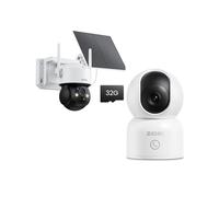ZOSI Indoor & Outdoor Security Camera - C518 2K 3MP Baby/Pet Cam & 4MP Solar Battery Powered CCTV, 360° Pan-Tilt, Smart Detection, 2-Way Audio, Cloud/Local Storage, IP66 Waterproof