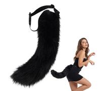 ZOSIGN Fox Tail, Faux Fur Fox Tail, Plush Tail with Adjustable Belt, for Fancy Dress as Cat, Fox or Wolf, Cosplay Costume Accessory for Halloween, Carnival, Role Play
