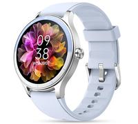 ZOSKVEE Smart Watch, 41mm Fitness Tracker, Answer/Make Calls, Digital Smartwatch with Heart Rate/Stress/Sleep Monitor, AI Voice, IP68 Waterproof Watch Calculator, Calendar, Games for Lady Women & Men