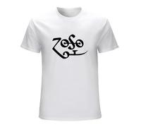 Zoso Personalisiertes T-Shirt - Jimmy Page Plant Zeppelin Rock T-Shirt White L