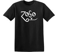 Zoso t Shirt Damen Short Sleeve - Jimmy Page Plant Zeppelin Rock XL Black
