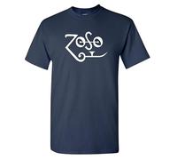 Zoso T-Shirt - Jimmy Page Plant Zeppelin Rock Dark Blue