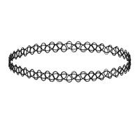 Zosoo Black Choker Necklace Stretch Elastic Retro Gothic 1 Pack | Style Retro Outfits Easily Using Lace Choker & Classic Chocker Henna Tattoo 90s Style Accessory For Women