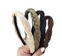 Zosutetoxo 4-Piece Set Women's Headbands with Cable Knit Pattern Elastic Headbands for Traditional Outfits Comfortable Hairbands A Unique Gift
