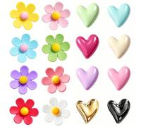 Zosutetoxo Fridge Magnets, Flowers & Heart Design Magnets for Fridge Decor & Whiteboard