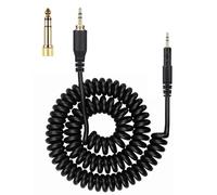 Zosvoses ATH M50X Cable Compatible with Audio Technica ATH-M50X, ATH-M40X, ATH-M60X, ATH-M70X Headphones, Coiled Audio Cable with 6.35mm Adapter, 5-10ft