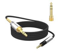 Zosvoses Momentum 4 Aux Cable Compatible with Sennheiser Momentum 4, Momentum 3, Momentum 2.0, HD1, HD 400S, HD 450BT, PXC 550, PXC 550-II, ACCENTUM Plus Headphones with 6.35mm Adapter, 6.6ft