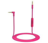 Zosvoses Replacement Solo 4 Cable, Solo 3 Audio Cable Aux Cord Extension Wire Compatible with Beats Studio Solo Pro Detox Mixr Executive Pill Headphones, with in Line Mic and Volume Control (Pink)