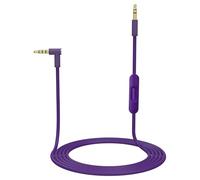Zosvoses Replacement Solo 4 Cable, Solo 3 Audio Cable Aux Cord Extension Wire Compatible with Beats Studio Solo Pro Detox Mixr Executive Pill Headphones, with in Line Mic and Volume Control (Purple)
