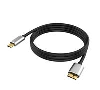 Zosvoses USB C External Hard Drive Cable, 5Gbps USB C to Micro B Cord Wire for Seagate Toshiba Canvio, WD My Passport LaCie PS5 Game Drive Camera Compatible with iPhone 15,16, MacBook Pro/Air Tablet