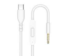 Zosvoses USB C Solo 4 Audio Cable, Solo 3 Replacement 3.5mm Aux Cord with Inline Mic Control Compatible with Beats Studio Solo Pro Detox Mixr Executive Pill Headphones to iPhone 17/16 (White)