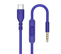 Zosvoses USB C Solo 4 Audio Cable, Solo 3 Replacement 3.5mm Aux Cord with Inline Mic Control Compatible with Beats Studio Solo Pro Detox Mixr Executive Pill Headphones to iPhone 17/16 (Blue)