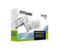 ZOTAC GAMING GeForce RTX 4060 8GB Twin Edge OC White Edition DLSS 3 8GB GDDR6 128-bit 17 Gbps PCIE 4.0 Compact Gaming Graphics Card, SPECTRA RGB Lighting, ZT-D40600Q-10M