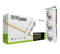ZOTAC Gaming GeForce RTX 5070 AMP White Edition DLSS 4 12GB GDDR7 192-bit 28 Gbps PCIE 5.0 Gaming Graphics Card, IceStorm 2.0 Cooling, Spectra RGB Lighting, ZT-B50700FQ-10A