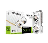 ZOTAC GeForce RTX 5060 Twin Edge OC White Edition Graphics Card, NVIDIA, 8GB GDDR7, DLSS 4, 3× DisplayPort 2.1b & HDMI 2.1b, PCIE 5.0 (ZT-B50600Q-10M)